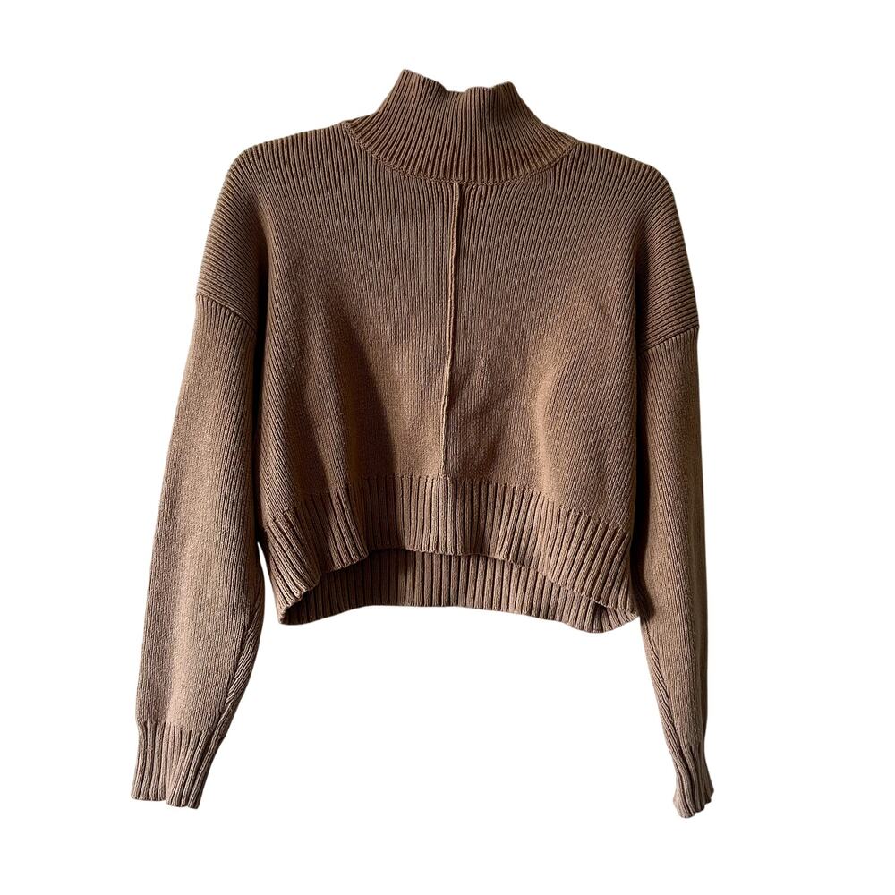 Dissh cotton sweater size 10 beige crop S1